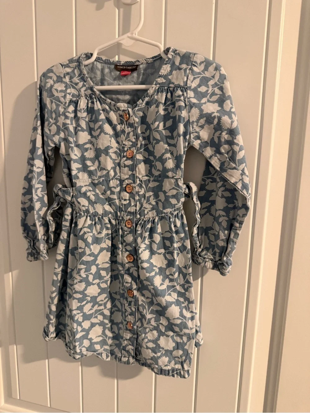 Vince Camuto Girls’ Floral Long Sleeve Dress – 3T